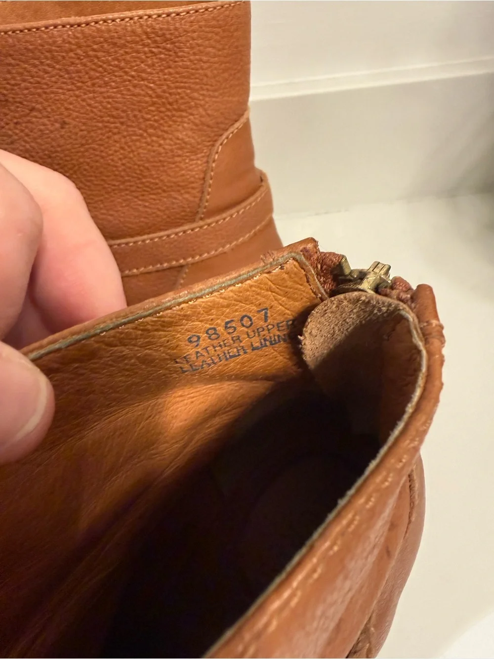 J.Crew Women's Tan Wedge Ankle Boot with Buckle